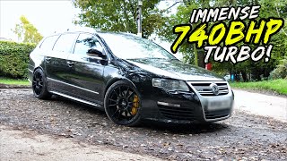 THE UKS MEANEST VW PASSAT 740BHP R36 TURBO FREIGHT TRAIN [upl. by Ennaeed777]