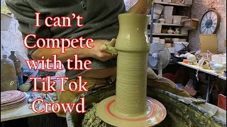 How to make a Pottery Vase  No TikTok  Im Finished [upl. by Bomke]