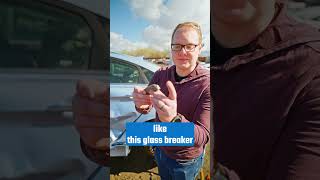 How to Break a Car Window edc bladehq knifecollector [upl. by Assenat]