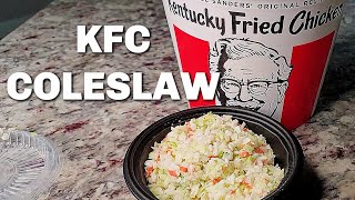 The SECRET To KFC Style Coleslaw  Trying To Recreate KFC Coleslaw  COLESLAW RECIPE [upl. by Nylhsoj]