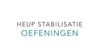 Heup stabilisatie oefeningen voor thuis [upl. by Noswal]