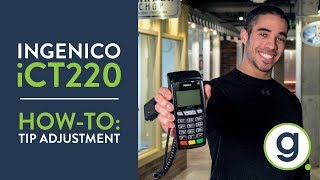 How to Adjust a Tip iCT220 Ingenico Credit Card Terminal  Gravity Payments Support [upl. by Barram]