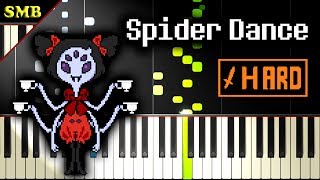 UNDERTALE  SPIDER DANCE  Piano Tutorial [upl. by Teria]