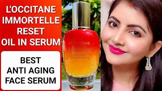 Anti Aging face serum for all skintype RARA  LOCCITANE IMMORTELLE RESET OIL IN SERUM  LOCCITANE [upl. by Blalock]