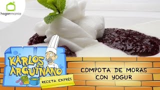 Eva Arguiñano Receta de Compota de moras con yogur [upl. by Mord758]