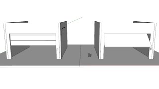 Sketchup MsPhysics Garage Doors [upl. by Dettmer]