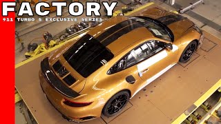 Porsche 911 Turbo S Exclusive Series Factory [upl. by Norvin]