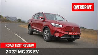 2022 MG ZS EV road test review  How far can it go on one charge  OVERDRIVE [upl. by Chafee]