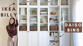 IKEA BILLY Bookcase UPGRADE  Craft Supply Organization Ideas [upl. by Mharba291]