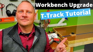 DIY TTrack Install With Accessories  Creating My Ultimate Home Shop Part 4 [upl. by Adieno230]