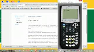 TI84 howto higher roots 5th root of 3125 [upl. by Oiluig]