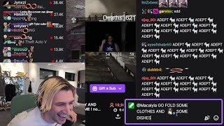 xQc Trash Talks Tyler1 amp Macaiyla for 11 Minutes [upl. by Sarine]