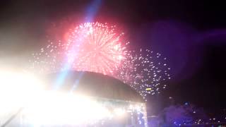 Countdown 2014 Firework at Singapore Floating Platform 1 of 2 [upl. by Dlonyar760]