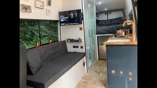 Mercedes Sprinter LWB Camper Van Conversion  Full time lapsed video [upl. by Analak268]