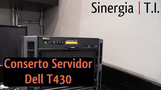 Conserto Servidor Dell PowerEdge T430  Defeito na placa mãe Deu para consertar esse Servidor novo [upl. by Ainit]