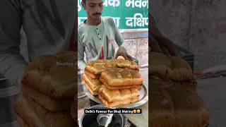 Delhi’s Famous Pav Bhaji Making😍🤩 Indian Street Food [upl. by Placidia]