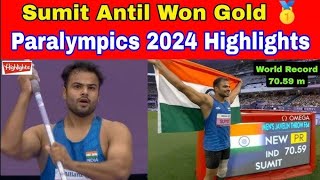 Sumit antil gold medal  Biography of sumit antil [upl. by Estes]