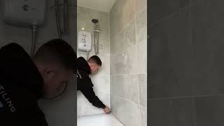 How is bathroom grouting done [upl. by Hewitt]