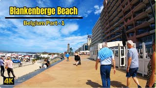 Walking in Blankenberge Belgium part 1 of 3  Blankenberge Beach Walking Tour  4K HDR [upl. by Claudina340]