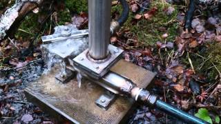 Hydraulic ram pump with standpipe installed DTU S1 [upl. by Carrel]