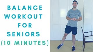 10Minute Balance Workout For Seniors  More Life Health [upl. by Petromilli]