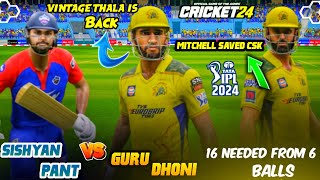 🎇விண்டேஜ் தல VS பண்ட்✨ IPL Started🤩  Who Will Win  IPL 2024🔥 Chennai Vs Delhi  Cricket 24 [upl. by Inad]