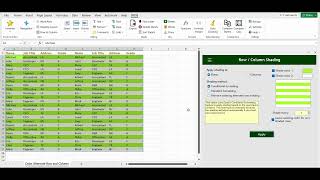 How To Color Alternate Row In Excel [upl. by Patty]