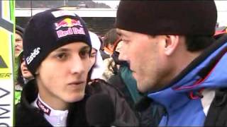 Skisprung TV Interview mit Gregor Schlierenzauer 4Schanzentournee  31122009 [upl. by Retsevlis934]