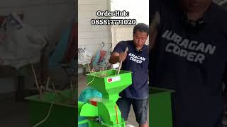 Giling Limbah kulit kacang hijau dengan saringan 8mm  Mesin Chopper Multifungsi Cm2000 mesincoper [upl. by Fanchette]