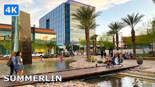 4K Walking Tour of Downtown Summerlin Las Vegas Nevada [upl. by Orimar792]