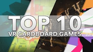 Top 10 Best Google Cardboard VR Games 2016 [upl. by Alberta]