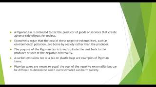 pigouvian tax [upl. by Otcefrep]