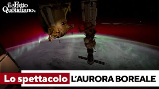 L’aurora boreale vista dallo spazio le spettacolari immagini girate dallastronauta della Nasa [upl. by Cerell]