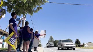 Picketers aim to ‘send strong message’ to Adventist Health [upl. by Atika]