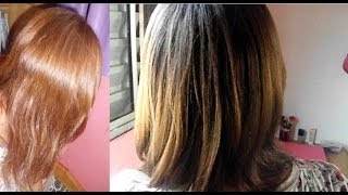 Cabelo ruivo natural com 834 primeira aplicação SEM DESCOLORIR [upl. by Caine]