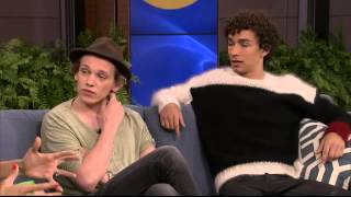 Robert Sheehan and Jamie Campbell Bower on Breakfast Television [upl. by Lutim]