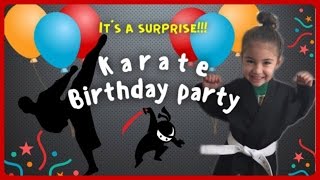 KARATE KID Birthday Party Kids being Ninjas and having fun [upl. by Ahseinek620]