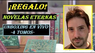 ¡NUEVO REGALO Colección quotNOVELAS ETERNASquot ¡Unboxing en vivo de 4 nuevos tomos  Booktube Argentina [upl. by Yeniar]