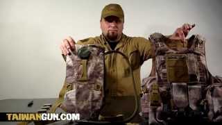 Airsoft Manuals  How to assemble a hydration pack to the tactical vest [upl. by Etnaled380]