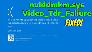 How To Fix Video TDR Faliure nvlddmkmsys in Windows 11 [upl. by Hcab]