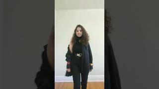 How to style a black monochromatic outfit  ootd grwm fashion outfit style styling design [upl. by Buatti]