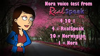 RealSpeak Solo Nora voice test Download link [upl. by Aicnetroh]