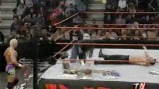 WWE RAW 2000 12 25 Hardcore title match Steve Blackman vs Raven vs Hardcore Holly [upl. by Sherl]