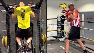 Tyson Fury training for Oleksandr Usyk TRAINING CAMP PART 3  HIGHLIGHTS HD BOXING 2024 [upl. by Sitnalta]