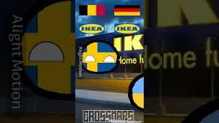 Scp meet sweden ikea scp 3008 sweden countryballs animation viral trending foryou music [upl. by Aramoj]