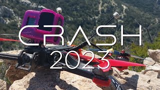 FPV Drone Crash compilation 2023  2nd Year of learning how to fly FPV [upl. by Kella562]