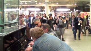 Three Bosses of Boogie Woogie at St Pancras Train Station [upl. by Cybill]