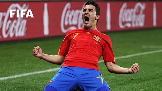 🇪🇸 David Villa  FIFA World Cup Goals [upl. by Limann]