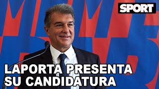 JOAN LAPORTA PRESENTA SU PRECANDIDATURA para SER PRESIDENTE del FC BARCELONA 🔵🔴 ESTIMEM EL BARÇA [upl. by Irv]