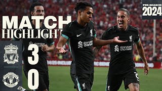 HIGHLIGHTS Liverpool 30 Manchester United  Sellout crowd for USA Tour win [upl. by Llerrut]